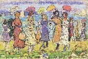 Maurice Prendergast Sunny Day at the Beach USA oil painting artist